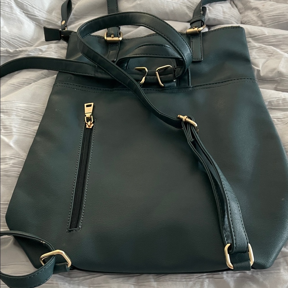 Forest Green Women's Backpack - Picture 5 of 7